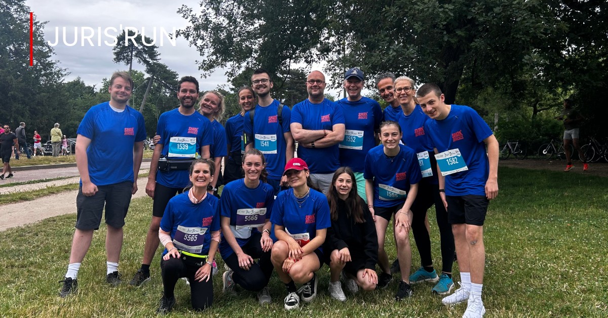 Équipe Spark Avocats à la Juris'Run 2025, course solidaire pour les enfants hospitalisés