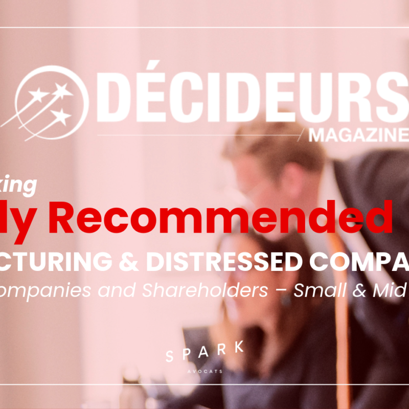 SPARK AVOCATS Décideurs ranking